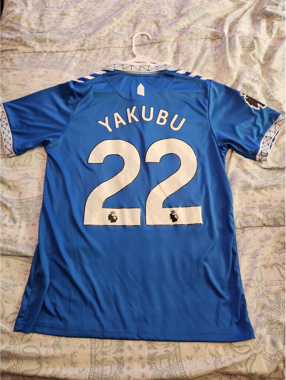 Everton FC 2023/2024 Yakubu England Nigeria Home Soccer Jersey Size M